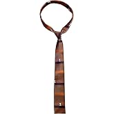 Zulin Loki Variant TVA Stripe Tie, Straight Brown Woven Office Tie| Men stripe woven silk tie | silk ties for men slim fit