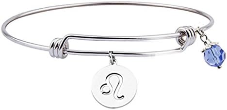 Personalized Constellation  Bracelet ,Stainless Steel  12 Zodiac Sign  Bracelet ,Birthday Bracelet (Leo)