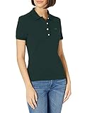 Lacoste Women's Short Sleeve Slim Fit Stretch Pique