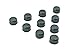 Renovators Supply Manufacturing Silicone Door Stopper Tip 5/8 in. Black Premium Silicone Door Stopper Tips 10 Replacement Caps