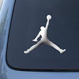 MICHAEL JORDAN AIR - Vinyl Car Decal Sticker #1624 | Vinyl Color: Chrome