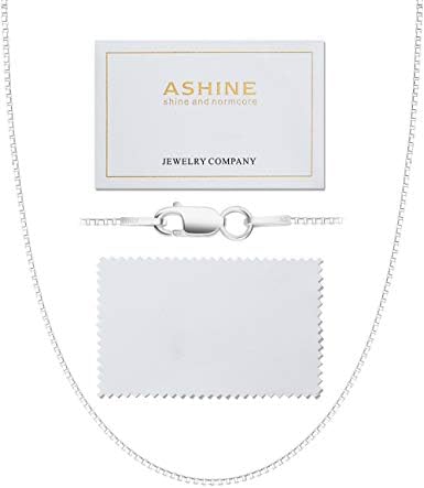 1mm \u0026 0.8 Italian Box Chain Necklace 