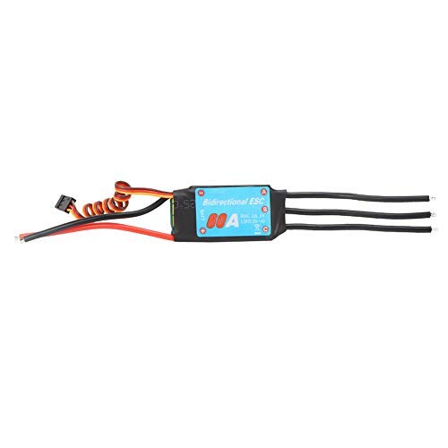 VGEBY ESC Brushless One Way Brushless ESC Electronic Speed Controller for RC Ship Underwater Propeller(60A)