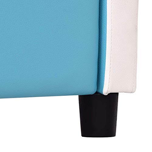 Costzon Toddler Bed, Twin Size Upholstered Platform Bed W/Wood Bedframe