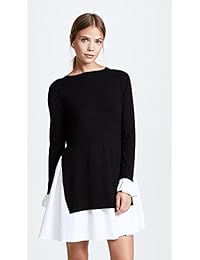 Vestido combinado de punto English Factory para mujer