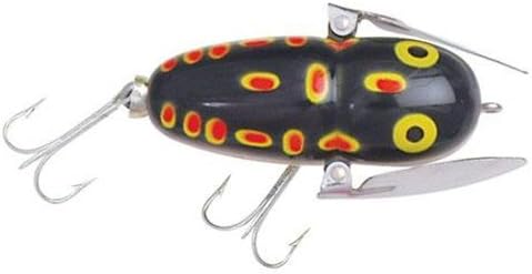 Heddon x9120-pm Crazy Crawler 5/8oz 2-3/8" Glo BLK Frog