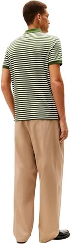 Uomo Maglietta Polo Maniche Corte Liquid Cotton con Chiusura con Bottoni, Bianco (Mountain Pine/Ivory Petal), M