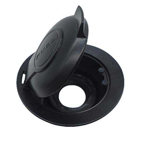 TIKSCIENCE Fuel Filler Door Cap Compatible with Dodge Challenger 2008–2019, Fuel Door Cover Replacement – Replaces 68250120AA