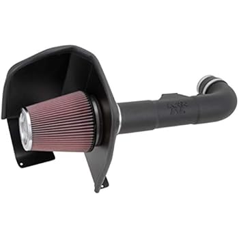 K&N Cold Air Intake Kit with Washable Air Filter:2014-2020 Chevy/GMC/Cadillac (Silverado 1500, Suburban, Tahoe, Sierra 1500, Yukon, Yukon Denali, Escalade) V8, Black HDPE Tube, 63-3082