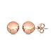14K Solid Gold Ball Stud Earrings (3-Pair-Pack) 3MM 4MM AND 5MM… Choose a color