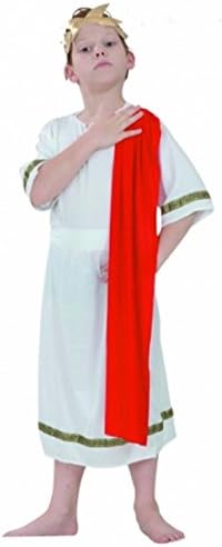 wicked fun Big Boys' Ren Caesar Roman Emperor Toga Fancy Dres Costume Age Small