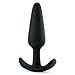 Doc Johnson Mood - Naughty 1 - Silicone Anal Plug - Large - 4.9 in. Long and 1.3 in. Wide - Tapered Base for Comfort Between The Cheeks - Large - Black