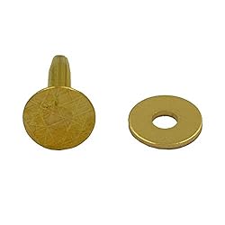 DGOL 50 Sets Solid Brass #12 Size 12 Copper Burrs