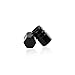 GODESON Black Aluminum Tire Valve Stem Cap with Hexgon Style, 4 Pcs/Set, Aluminum Tire Wheel Stem Air Valve Caps for Auto Car Motorcycle Bicycle