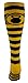 MOXY Socks Black and Yellow Striped Kettlebell Fitness Deadlift Knee-High Socks