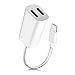 Woitech iPhone 7 Adapter & Splitter Dual Lightning Headphone Audio & Charge Adapter for iPhone X/ 8/ 8 Plus/ 7 / 7 Plus and iOS 10 or Later