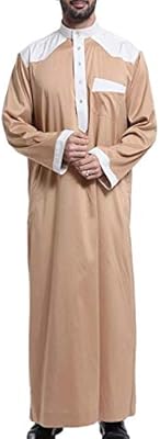 صلاة ملابس Wsplyspjy رجالي عربية ثوب سعودي روبي ثوب أمارات العربية