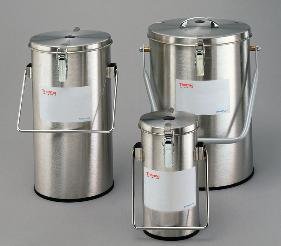 Thermo Scientific 2122 Stainless Steel 1L Wide Mouth Lab-Line Flask, with Lid and Handle