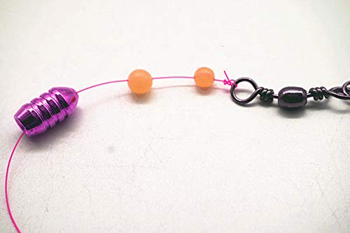 Toasis Luminous Glow Soft Plastic Fishing Beads 5 Sizes 500pcs (Red)