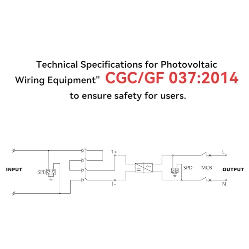 Surge Protection for Photovoltaic Systems - DC 1000V 32A Solar Junction Box, Dissecting Switch with Protection Against DC 1000V/AC 230V Distribution Box