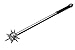 SZCO Supplies Silver Mace Ball Spike Spiked Mace