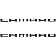 Camaro Badge Emblem 2Pcs Black - Set of 2 Replacement Emblems for Chevrolet Camaro