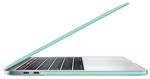 MacBook Pro 13 Case 2016, UESWILL Crystal See-Through Hard Shell Case Cover for MacBook Pro 13" (2016 Release) with/ without Touch Bar (A1706/A1708) + Microfibre Cleaning Cloth, Green