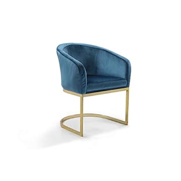 Iconic Home Siena Accent Club Chair Shell Design Velvet Upholstered