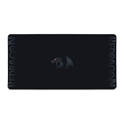 Redragon P005 Gaming Mouse Pad, Extended XL Extra Large 27.6 x 13.8 x 0.11 Inches, Waterproof, Stitched Edges Pixel-Perfect Accuracy Optimized for All Sensitivity Settings and Sensors [XL]