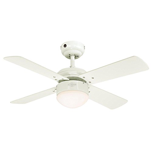 Westinghouse 7242040 Colosseum Ventilateur De Plafond 17 W Acier Blanc