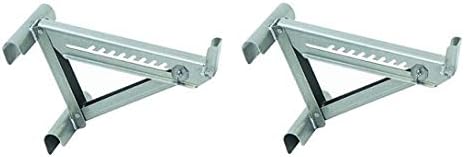 Qualcraft 2420 Two-Rung Short Body Ladder Jack Silver (2-(Pack))
