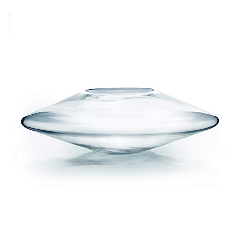 WGV-UFO-Bowl-Glass-Vase-Diameter-20-Height-6-Clear-Flat-Oval-Round-Bubble-Floral-Planter-Terrarium-for-Wedding-Event-Home-Decor-1-Piece-VUF2006