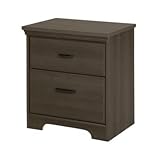 Versa 2-Drawer Wood Laminate Nightstand in Gray Maple