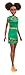Barbie Dreamhouse Adventures Nikki Doll, Brunette, 11.5-Inch, in Green Dress, Gift for 3 to 7 Year Olds