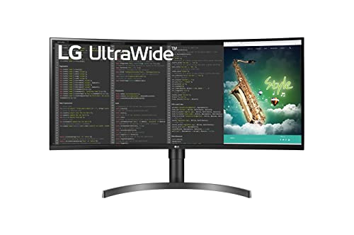 LG Ultrawide 35Wn73A-B, Moniteur Incurvé 21:9 Qhd Va 35'' (3440X1440, 5 Ms, Srgb 99%, Freesync, 2Xhdmi, Displayport, Usb-C, Usb 3.0, Hdr 10, 100Hz, Ajustable Hauteur)