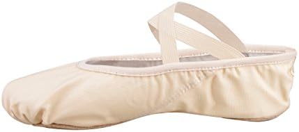 Ballet Dance Shoes Canvas Gymnastic Flat Shoes Yoga Dancing Slippers Girl Lady Ballet Shoes with Flat Split-Sole Leather (Lightpink, 26=8.5 UK Child)