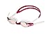 AqtivAqua Kids Swim Goggles Swimming Goggles for Kids Youth Childrens Boys Girls - Mirror Lenses (FuchsiaSock - Red/White color)