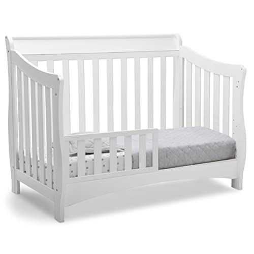 Delta Children Bentley S Series 4in1 Convertible Baby Crib, White