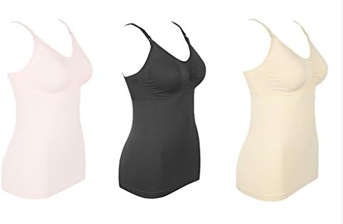 TESOON Womens Nursing Tank Top Seamless Camisole Nursing Bra