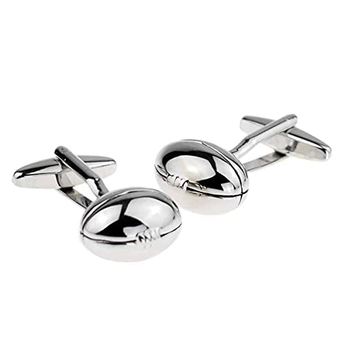 Ashton and Finch Rugby Ball Cufflinks – Unique Gifts for Men – Sport-Themed Accessory