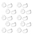 Tiehnom 20 Piece (10 Pair) Samsung Earbud Covers Silicone Replacement Ear Gels Buds for Samsung Galaxy S7/S6/S6 Edge Earbuds, White
