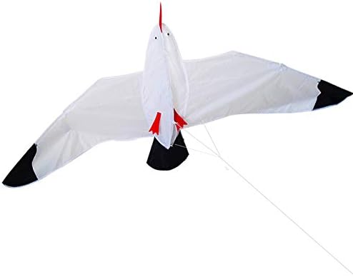 ZHONGRAN Kite for Kids and Adults,Easy Flyer Seagull kite for children, Durable Nylon Kite and Fiberglass Rod, the Best Kites for Girls Boys Outdoor Games Activities