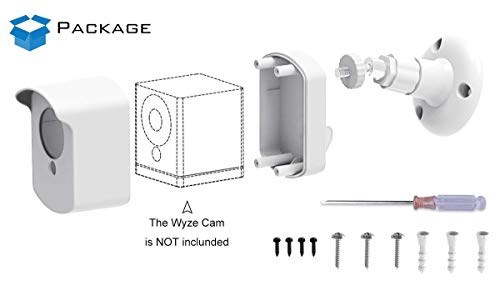 Wyze Camera Wall Mount Bracket Protective Cover With Security Wall Mount For Wyze Cam V2 V1 And Ismart Spot Camera Indoor Outdoor Use White 1 Pack By Mrount Pricepulse Wyze Camera Wall Mount Bracket Protective Cover With Security Wall Mount For Wyze Cam V2 V1 And Ismart Spot Camera Indoor Outdoor Use White 1 Pack By Mrount Pricepulse