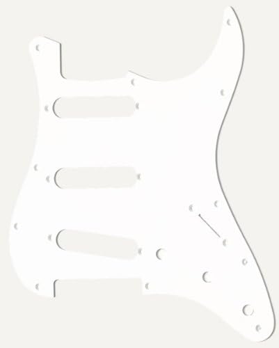 MIJ Pickguard For '72 Fender Stratocaster White 1-PLY