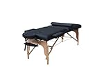 BestMassage 30″ Black Portable Massage Table Package(Includes FREE Carrying Case, Bolster, Adjustable Head Rest)