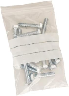 100 x Write on Panel Plastic Reusable Gripseal / Ziploc Bags - 4.5" x 4.5"