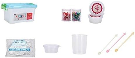 Homemade Slime Kit How to Make Slime, Putty, and Goo Includes Slime Containers, Ingredients, and Supplies for 4 Different Kinds of Slime: Neon Colored, Foam, Glitter