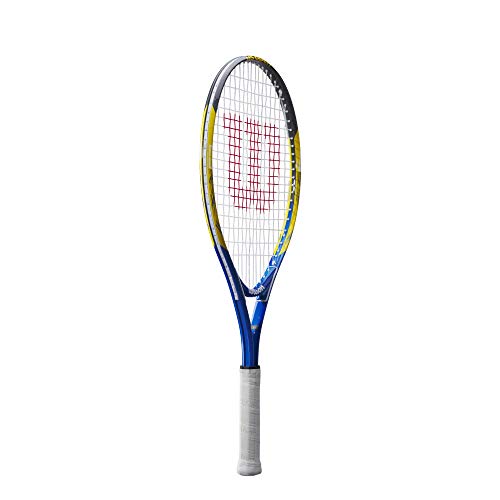 Wilson-WRT20330U-US-Open-25-Raqueta-de-Tenis-para-ninos-y-jovenes-AzulAmarillo-para-ninos-con-Altura-de-130-cm-a-145-cm
