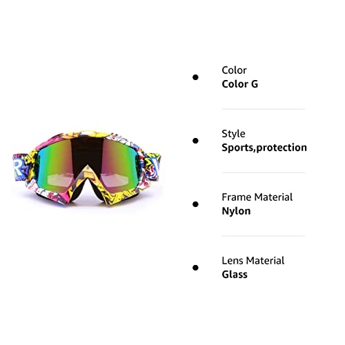 Zdatt Motocross Goggles Adult Dirtbike ATV Motorcycle Gafas UV