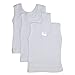 bambini Baby Boys Girls Unisex 3-Pack Sleeveless T-Shirts Tanks, White, Small 14-18 Lbs